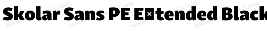 Skolar Sans PE Extended Black Ital字体转换